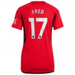 Günstige Fußballtrikots Manchester United Fred 17 Frauens Heimtrikot 2023-24 Kurzarm